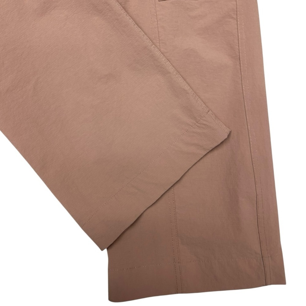 Mono B Cargo Pants Women Small Brown Utility Wide Leg Stretch Waist Athleisure - Picture 6 of 10